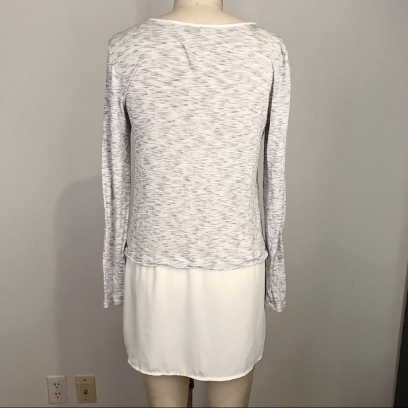 Reitmans Jersey Top With Chiffon Panel Size S - Picture 3 of 5